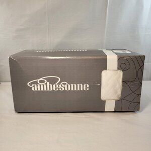 Ambesonne Soft Texture Quilted Mattress Pad Size Full White NEW